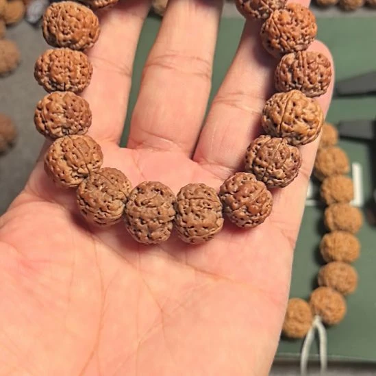 金刚菩提手串太**，五星蜂王大金刚手串，17左右，高油高密