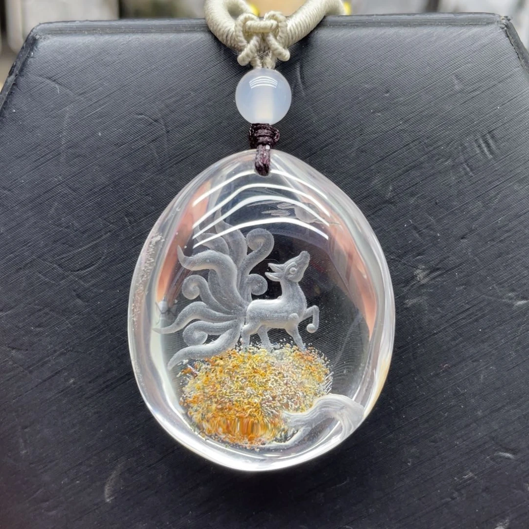 未镶嵌水晶颈饰九尾狐