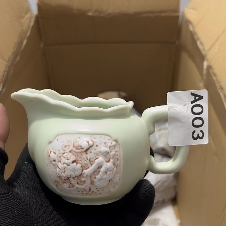 瓷片茶摆件工艺品摆件666