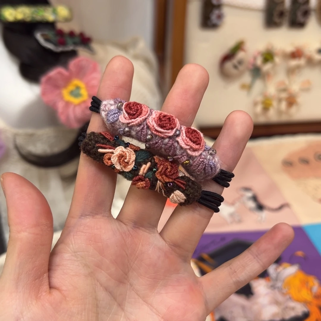 塑料钩织刺绣手工包包玩偶居家用品