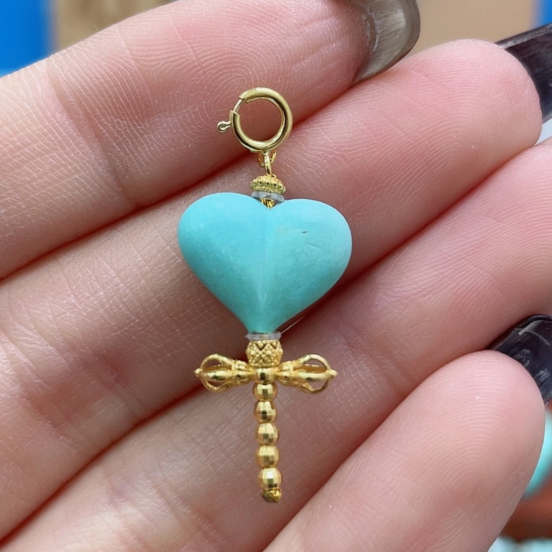 绿松石18K金镶嵌珠宝奇石