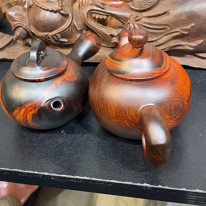 用***艺酸枝壶两个漂亮的