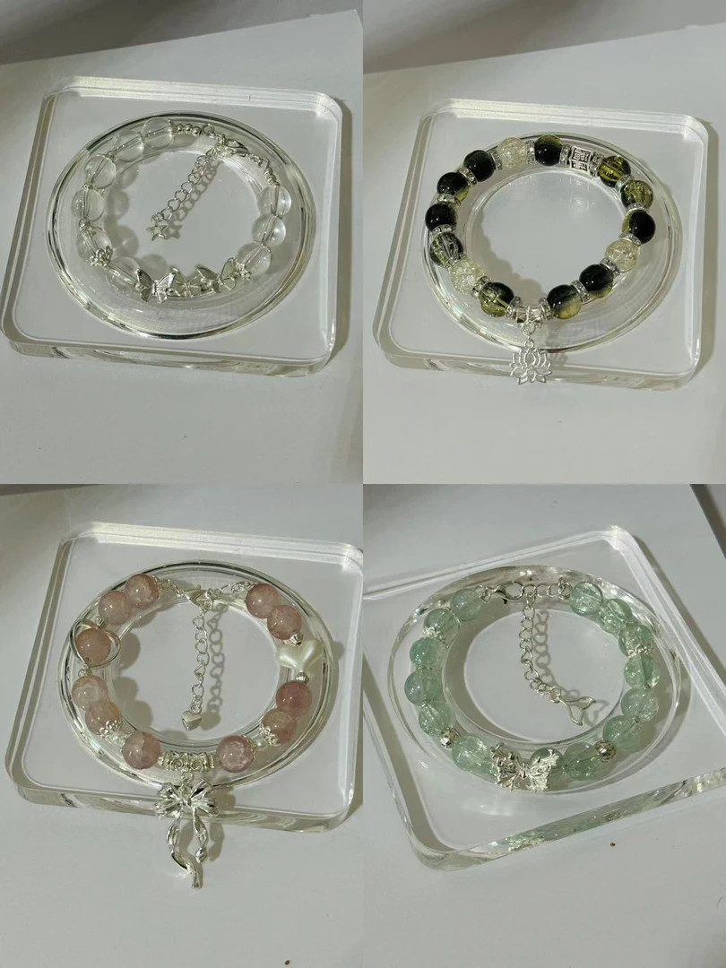 合金琉璃手链 【新店福利拆】合金琉璃手串  百搭气质小仙女