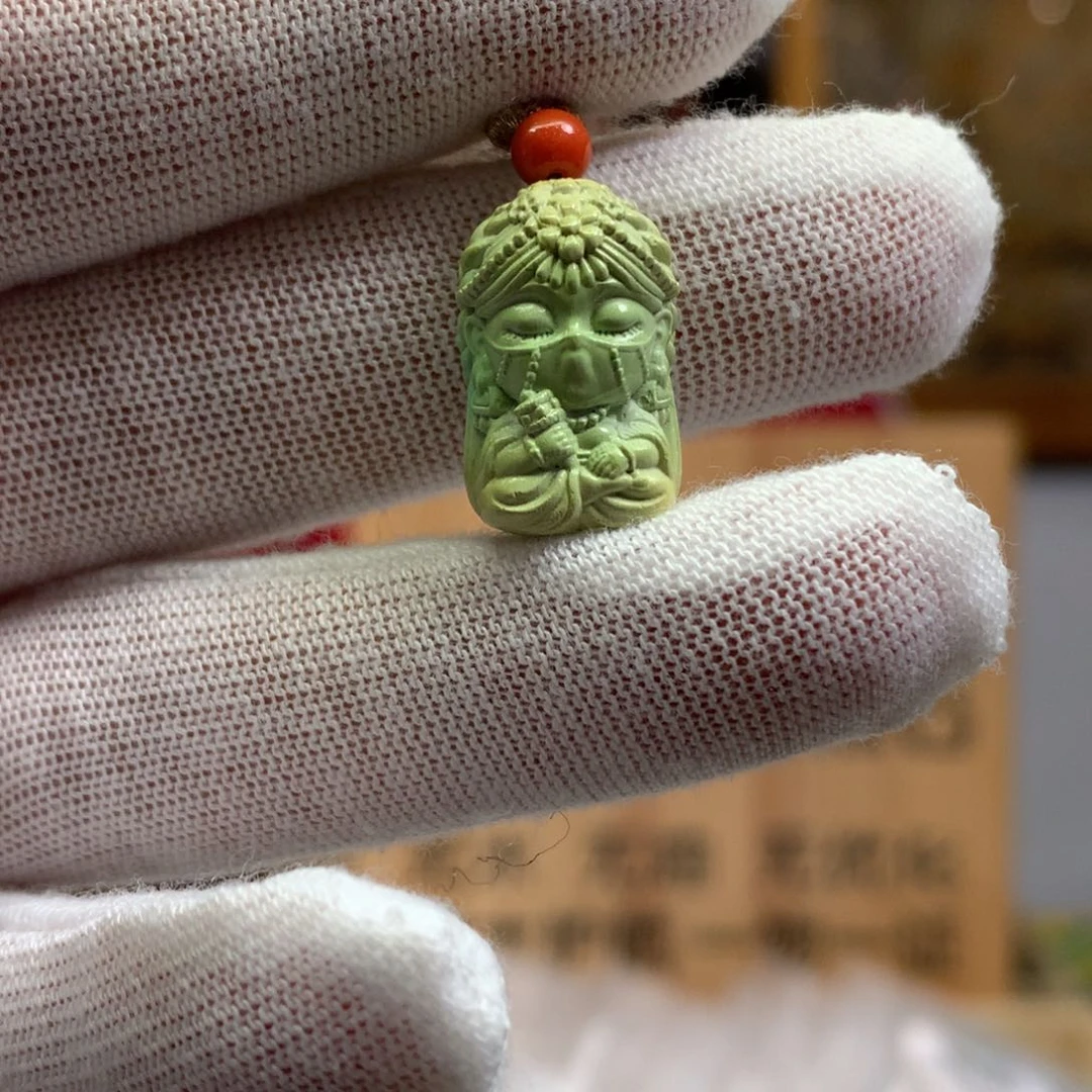 绿松石未镶嵌挂件