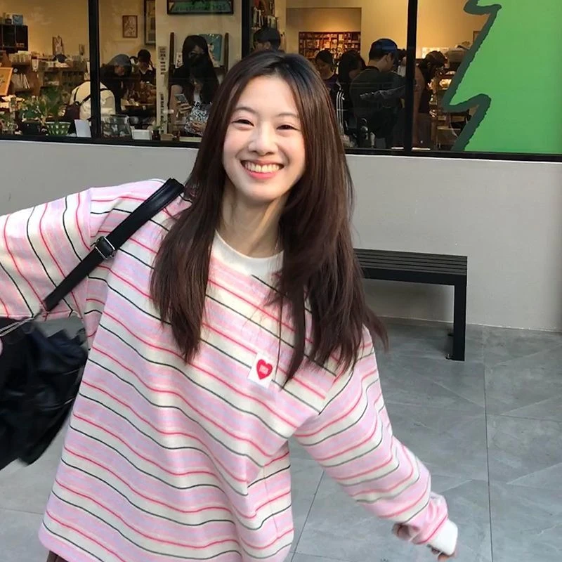 原【010-074号编码，往下滑选好码数下单即可】圆领T恤设计感T恤女