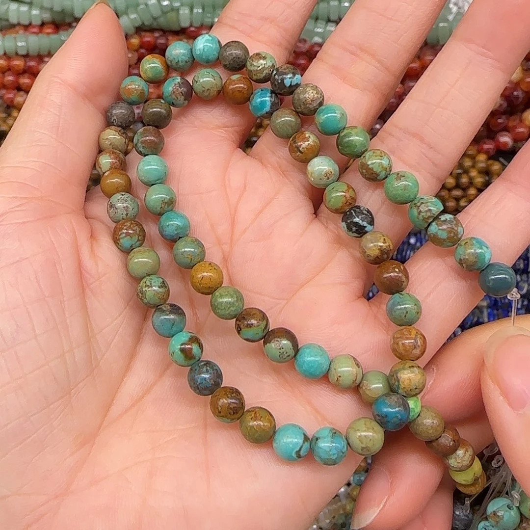 玛瑙/玉髓合金珠宝半成品5mm一条