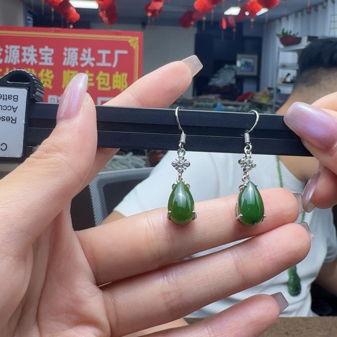 银S925镶嵌戒指和田玉