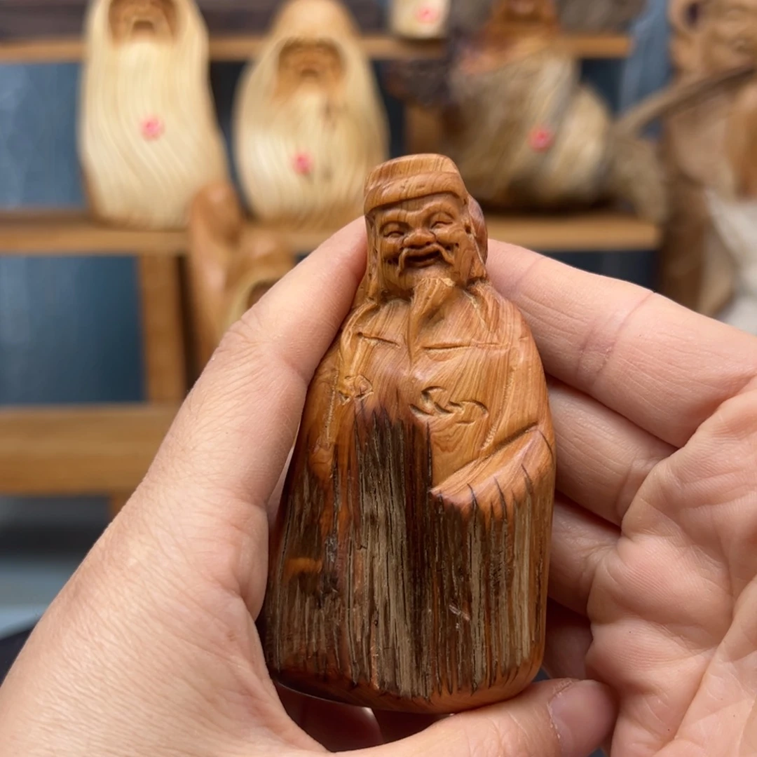木崖柏木摆件手把件
