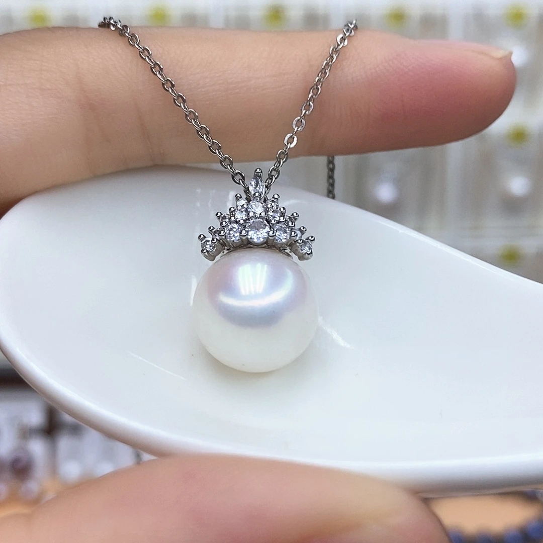 合金淡水珍珠项链