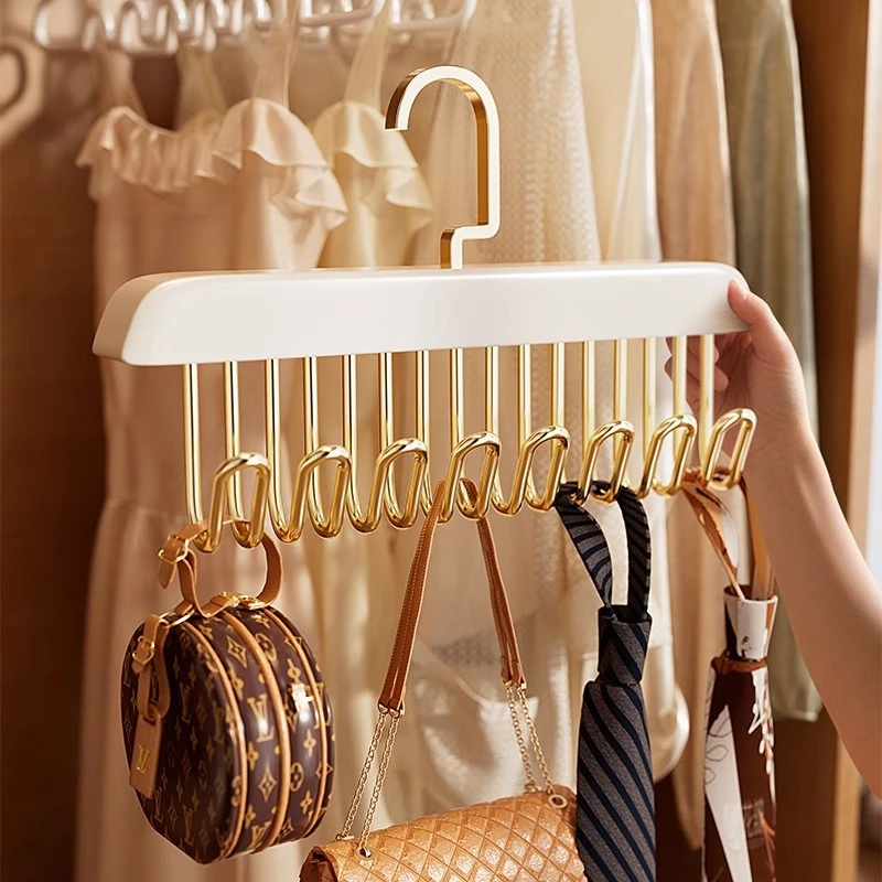 实木吊带衣架整理置物架宿舍衣柜内衣丝巾领带帽子挂钩包包收纳架