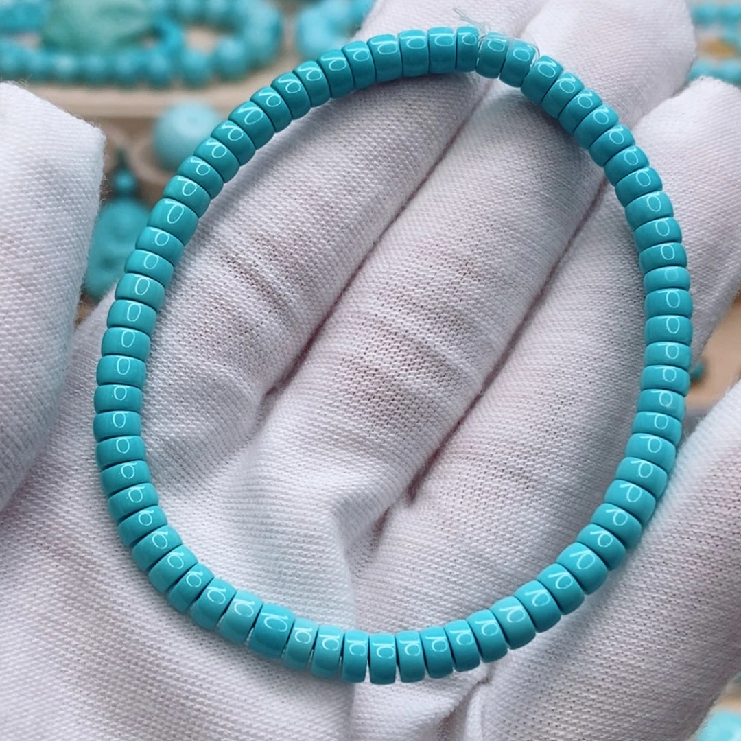绿松石未镶嵌珠宝奇石4.6mm