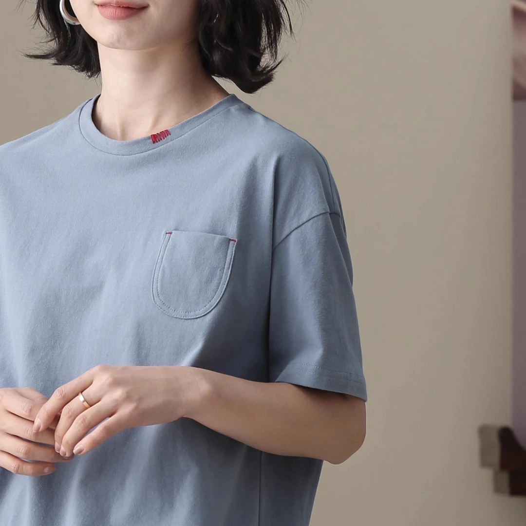 左耳左岸 纯棉T恤衫女2025夏装新款日单文艺简约宽松体恤百搭上衣