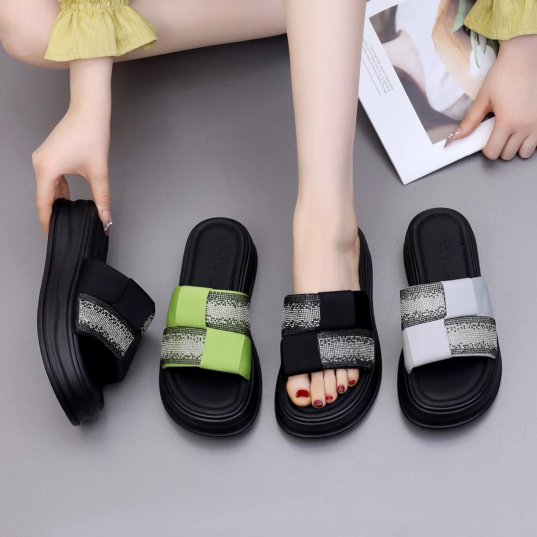 521达思图厚底拖鞋夏季新款女士凉拖休闲时尚百搭软底拖鞋