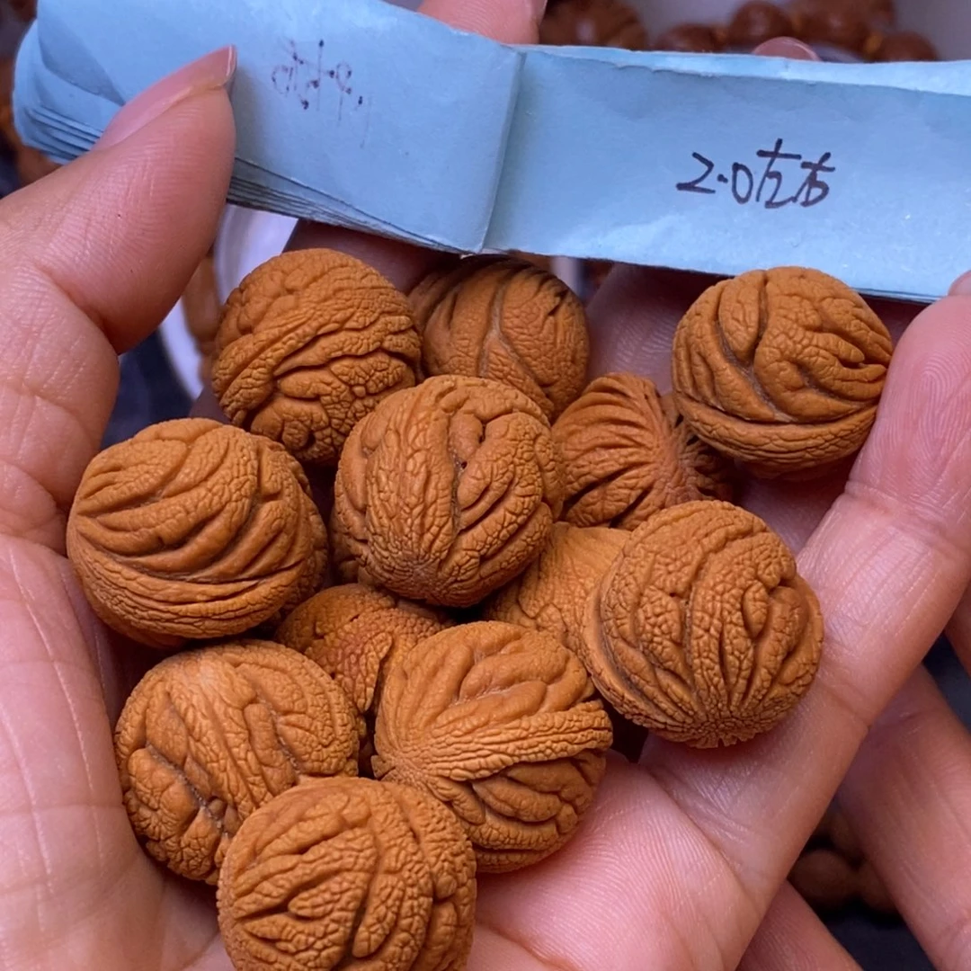 秦岭龙纹桃核13颗
