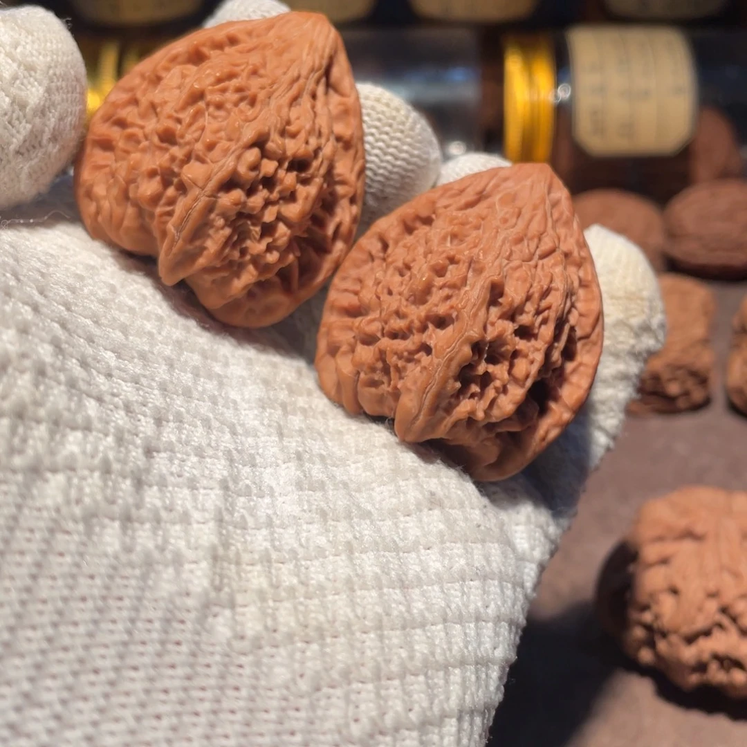 把件文玩核桃39三角拉丝南疆