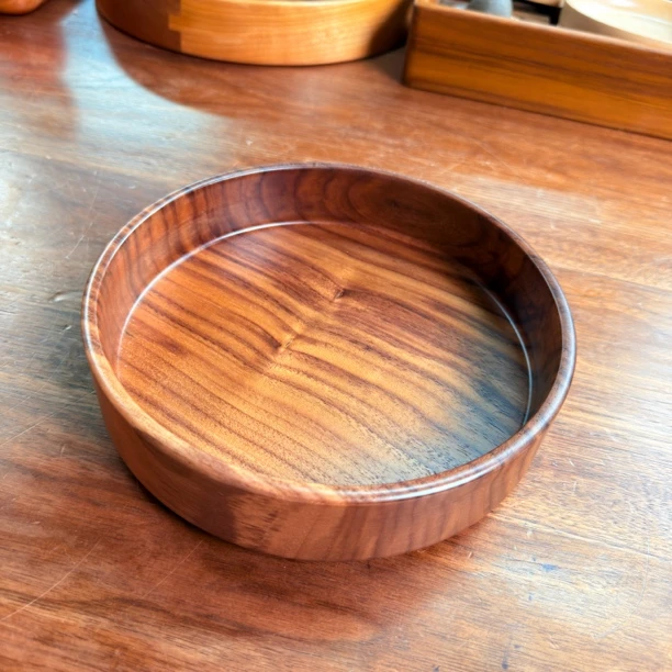 19北美黑胡桃原木独板深盘