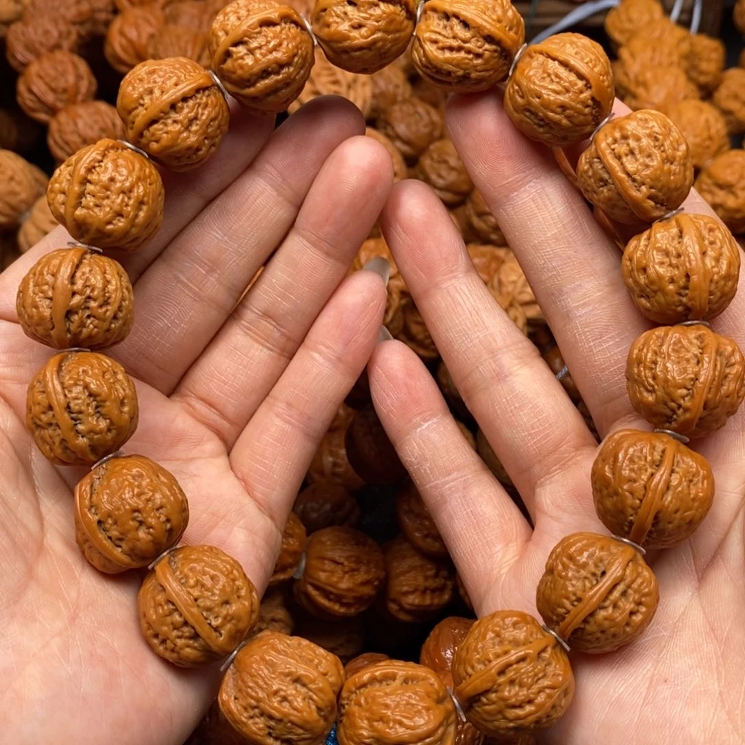 桃核手串一道筋手持