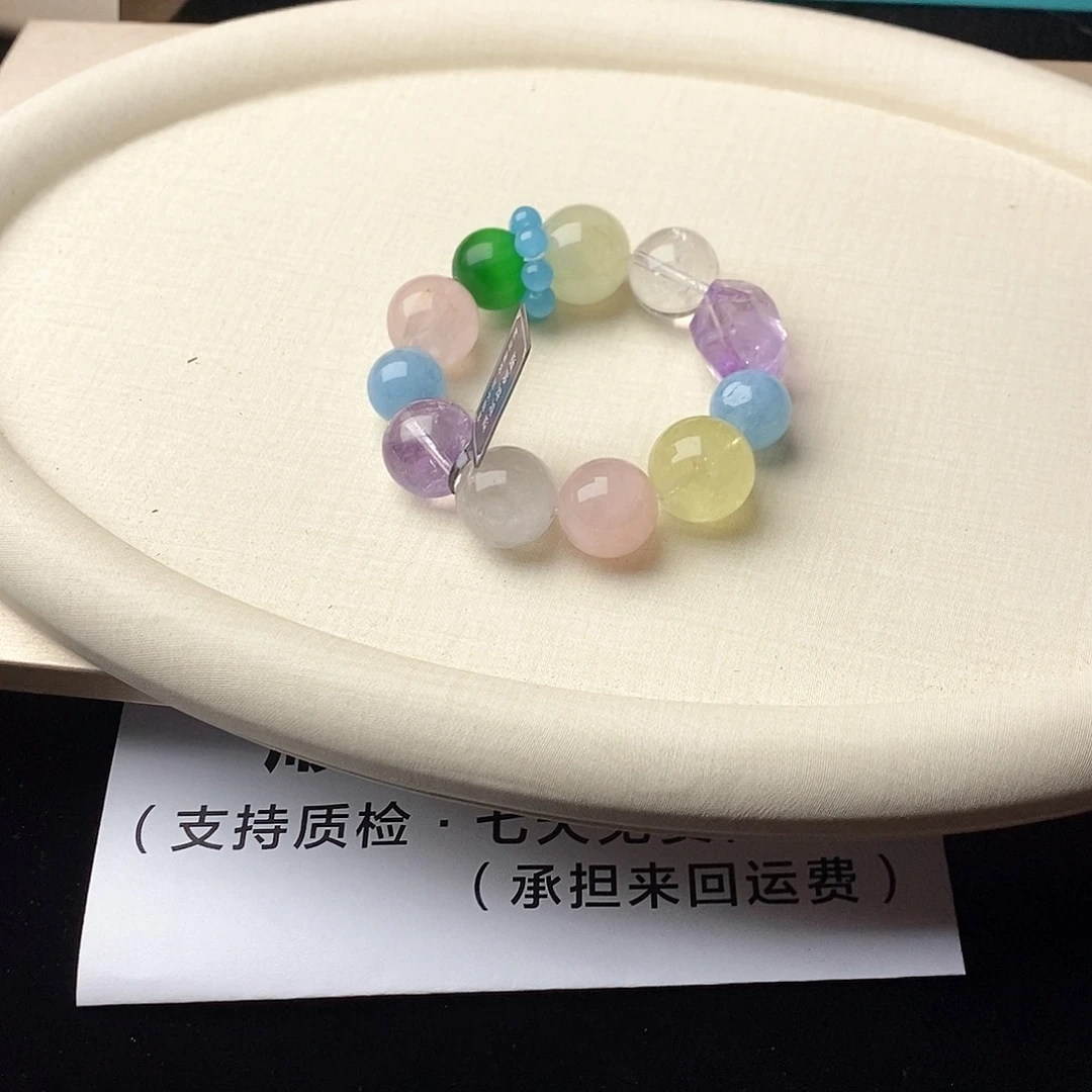 银S925镀金镶嵌手链水晶