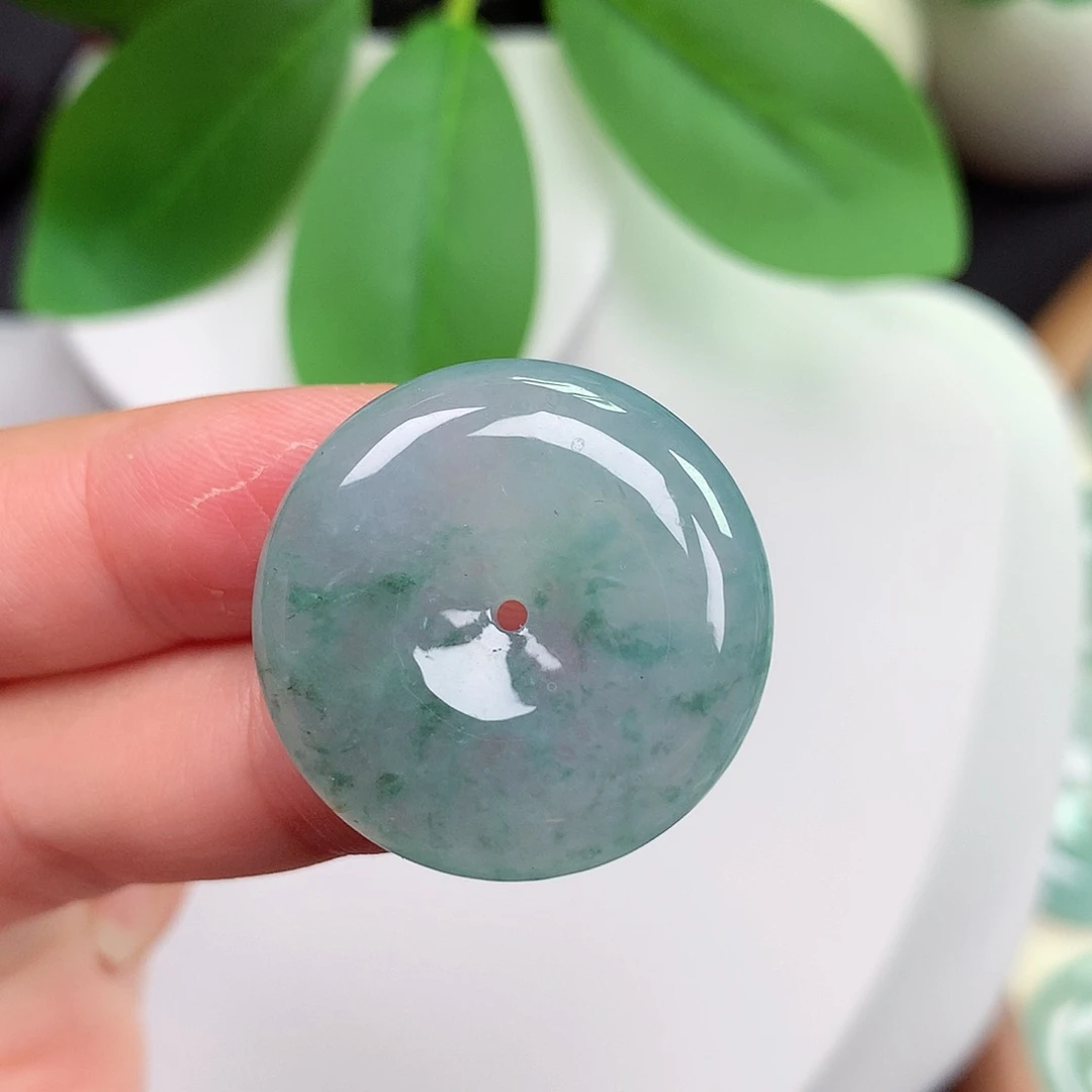 颈饰未镶嵌翡翠平安扣 26x6.5mm