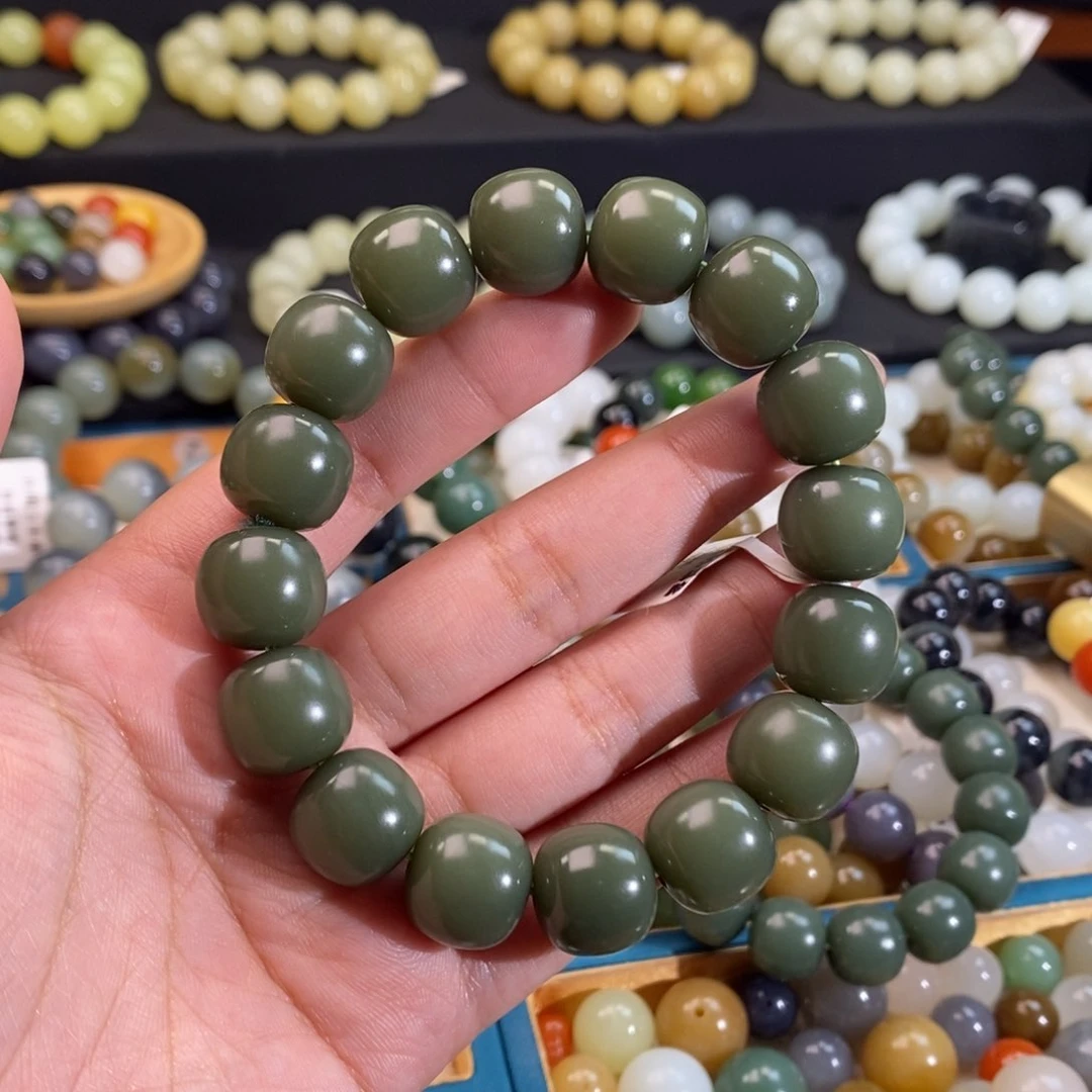 和田玉手串未镶嵌风**静Z14