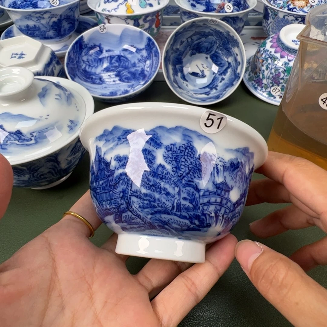 景德镇纯手工纯手绘茶具木木51