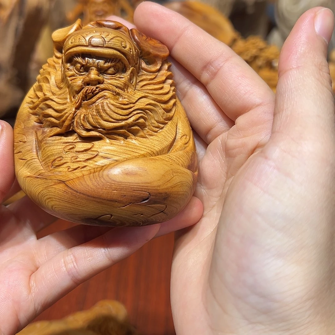 柏木（崖柏）水**珑崖柏木手把件摆件