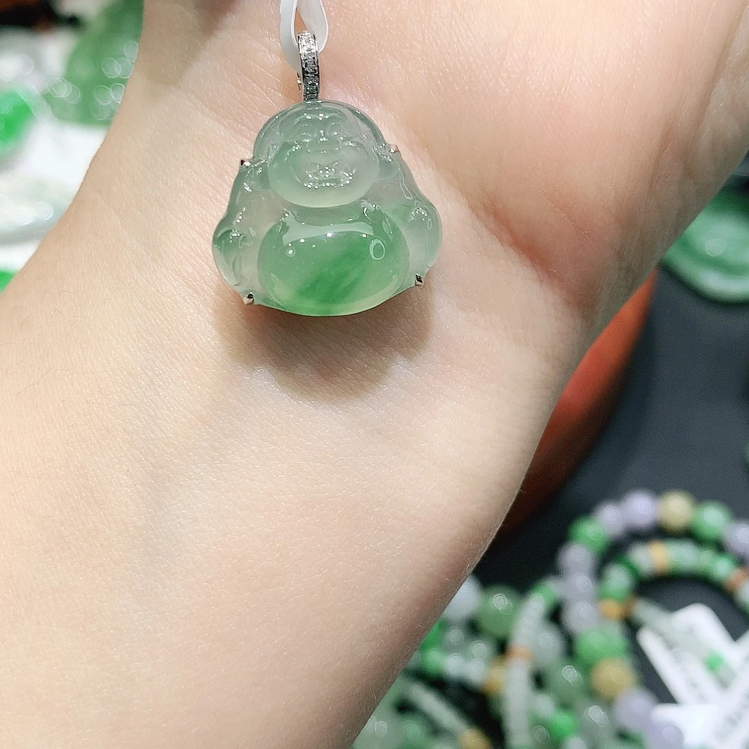 翡翠未镶嵌颈饰缅甸天然A货翡翠