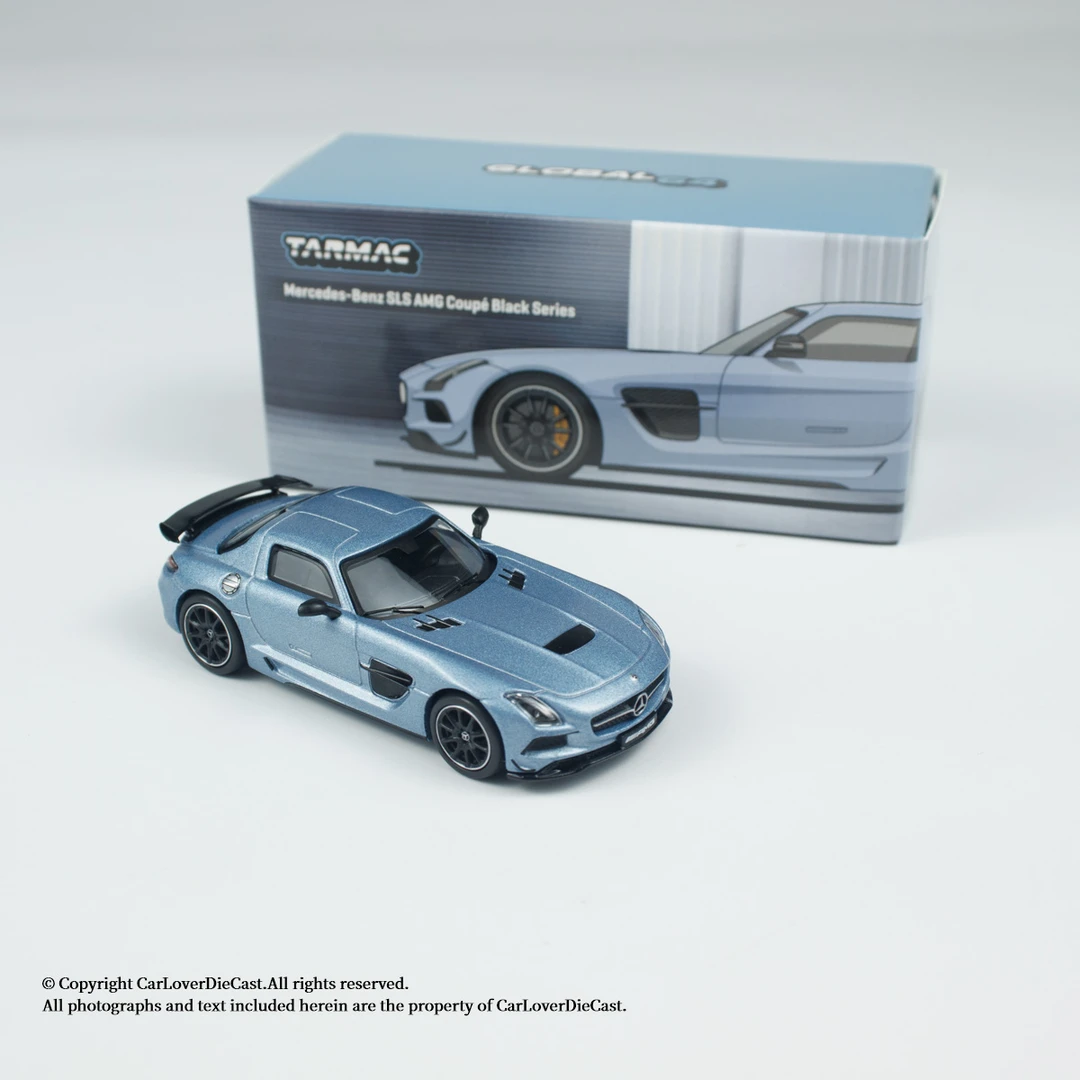 TW 1:64 奔驰 SLS AMG 终极性能版 双门轿跑 合金车模 哑光蓝