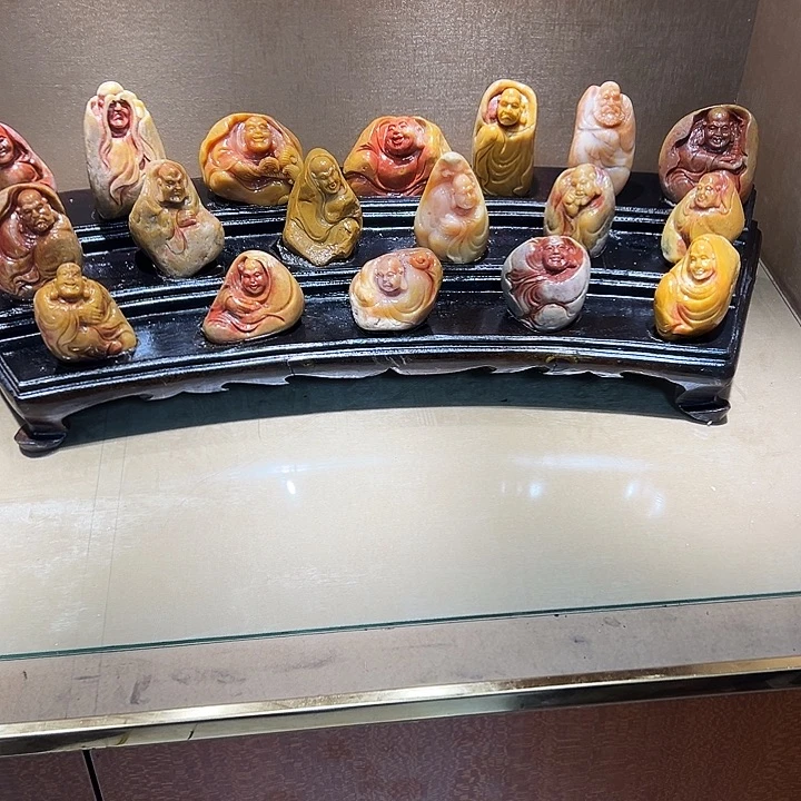 昌化石隔**老雕刻艺术品