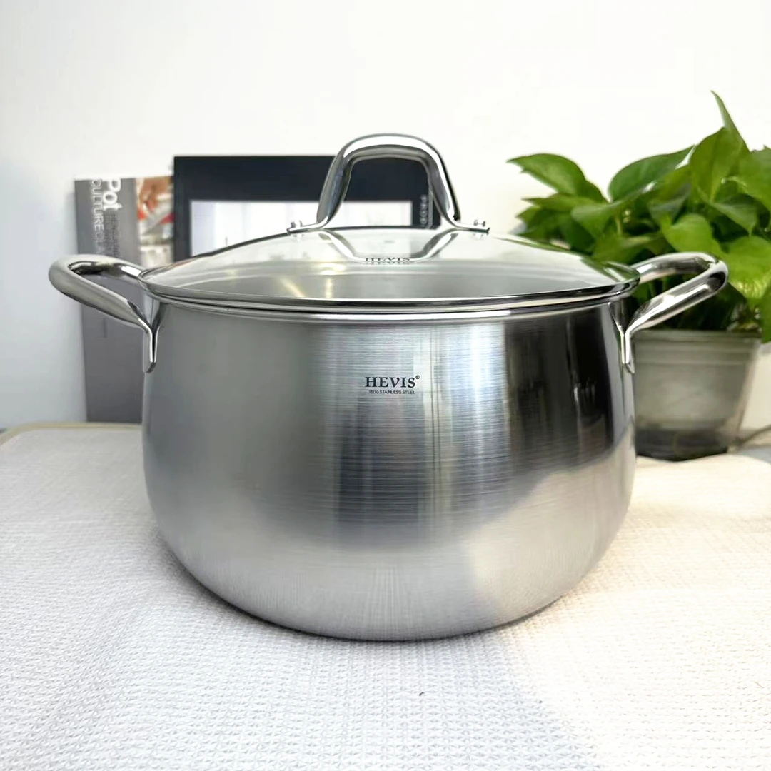 28*18CM德系希维施18/10莱恩系列不锈钢加厚胀型汤锅（11升容量）