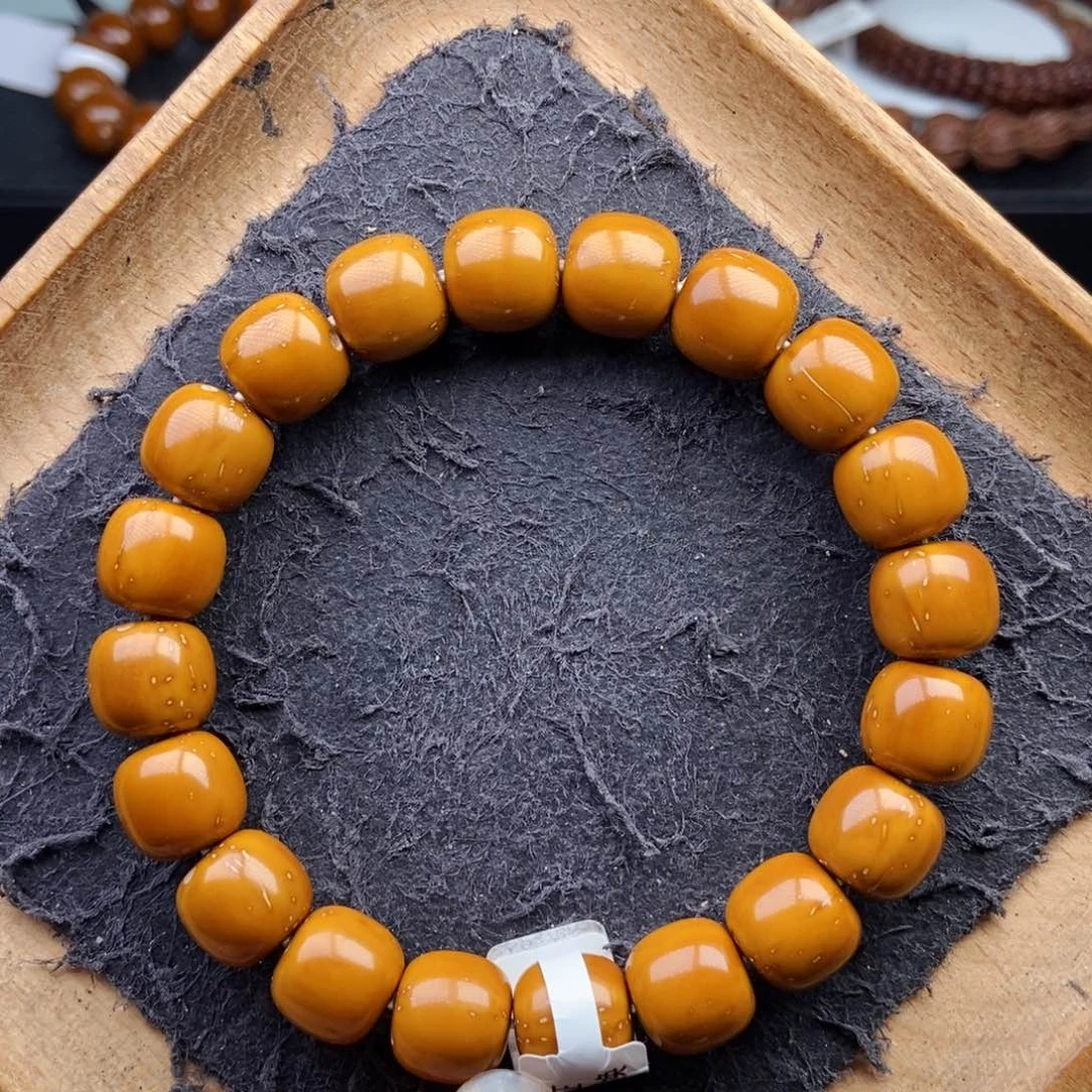 紫金鼠手串11.8mm精工纯手工近实心老型黄金甲