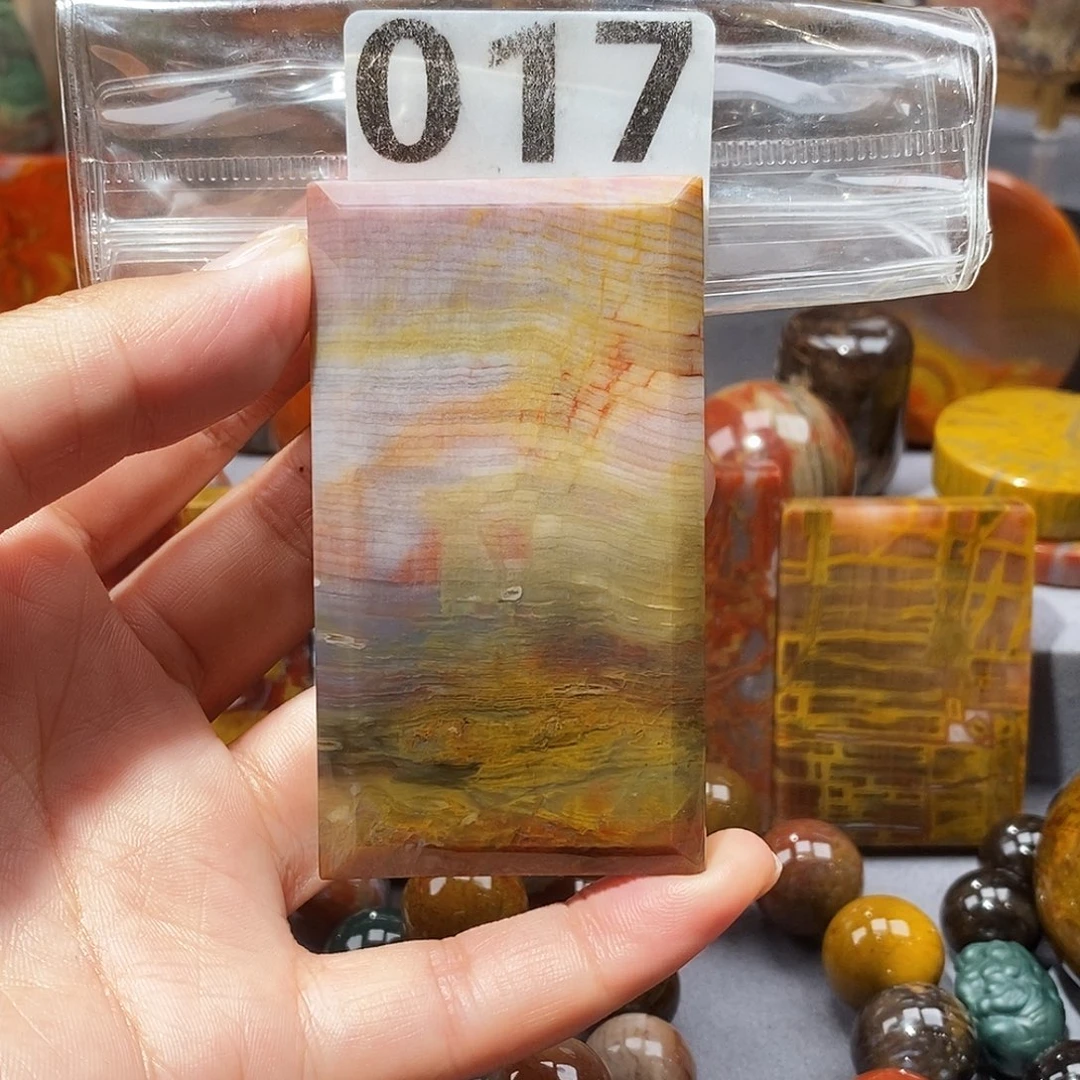 硅化玉天然北票硅化玉吊坠未镶嵌