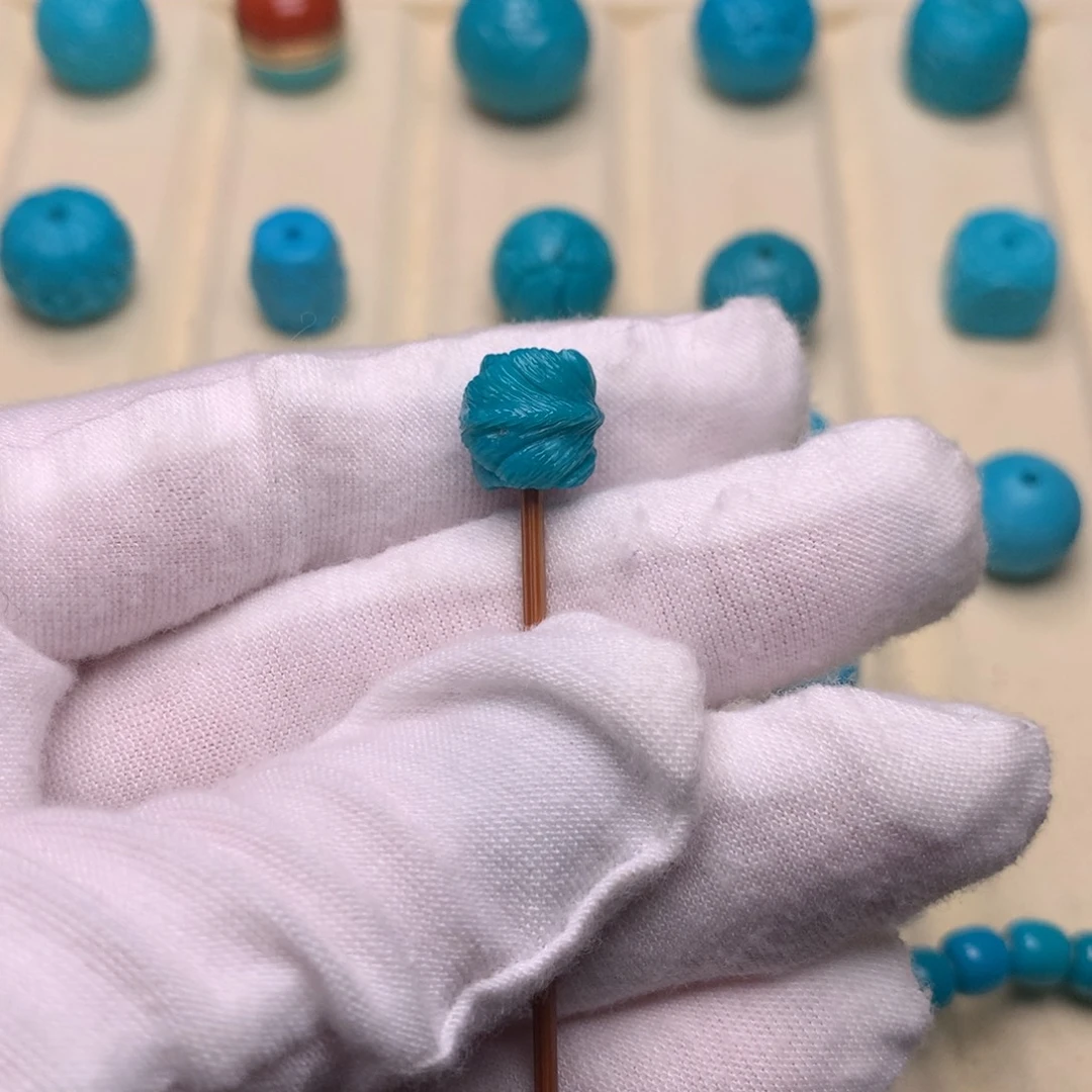 绿松石未镶嵌绿松石羽毛10.2