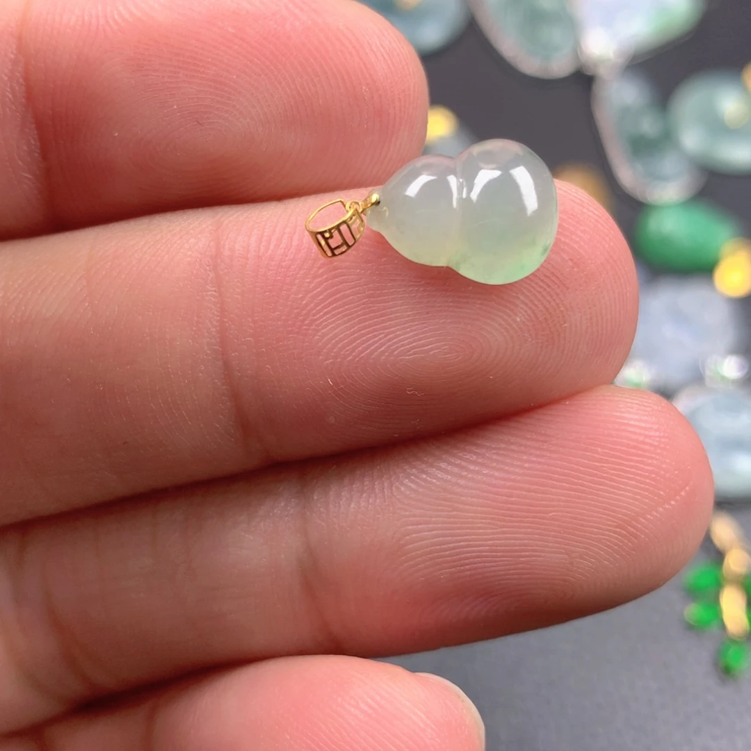 【闪购商品】翡翠18K金镶嵌颈饰翡翠