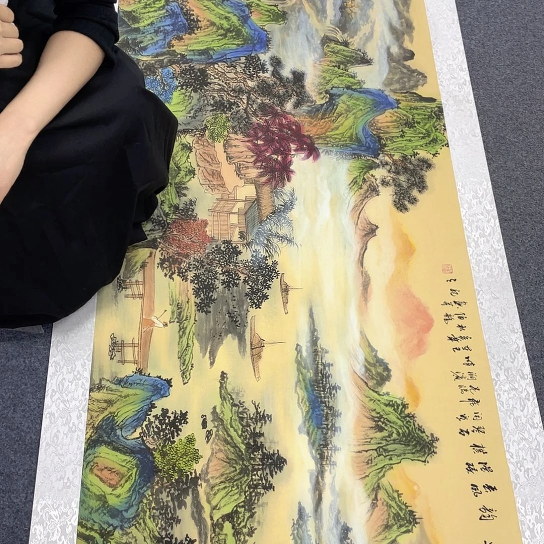 国画作品小姐姐放漏…