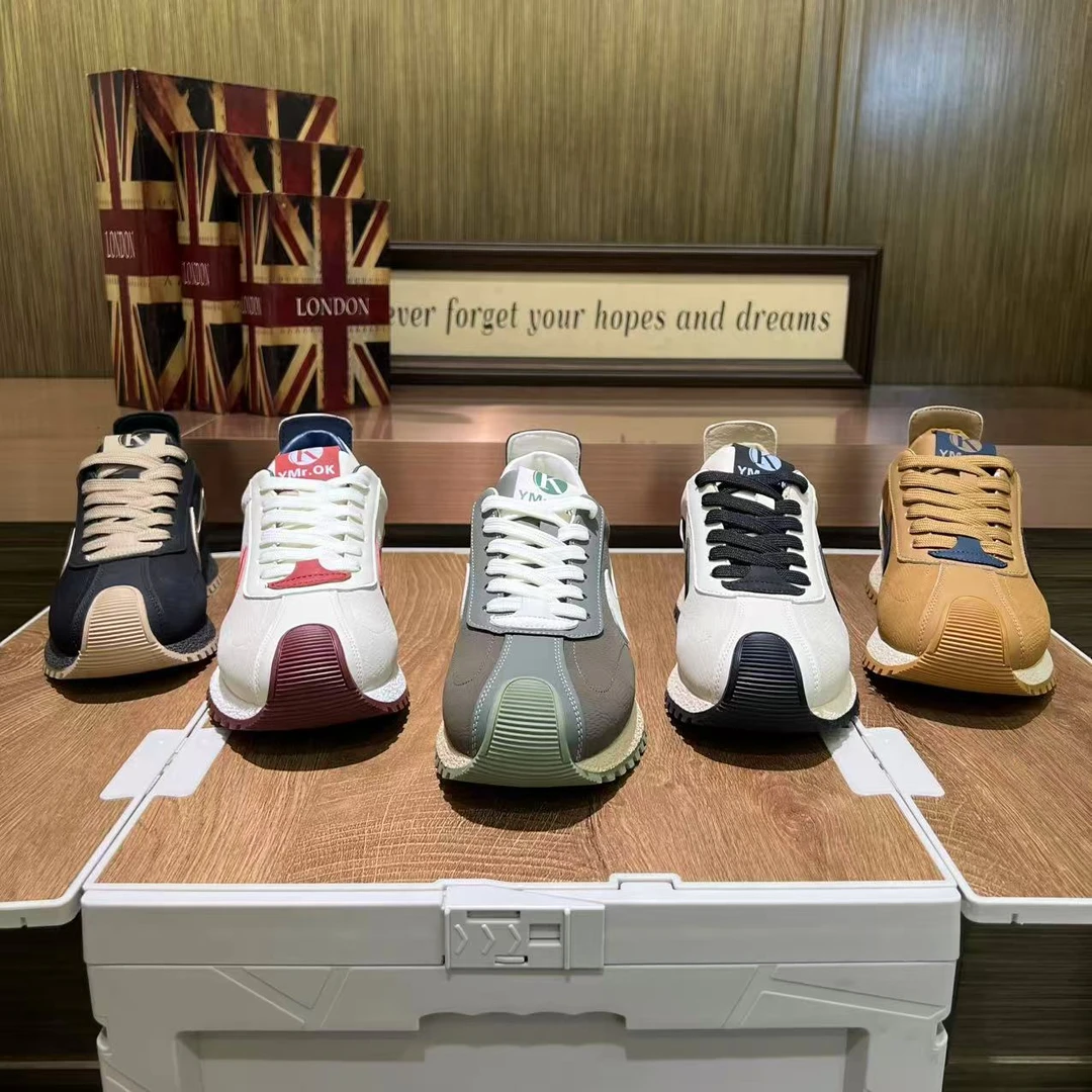2025新款款轻奢休闲鞋秋季潮牌男鞋百搭时尚个性户外防滑低帮阿甘