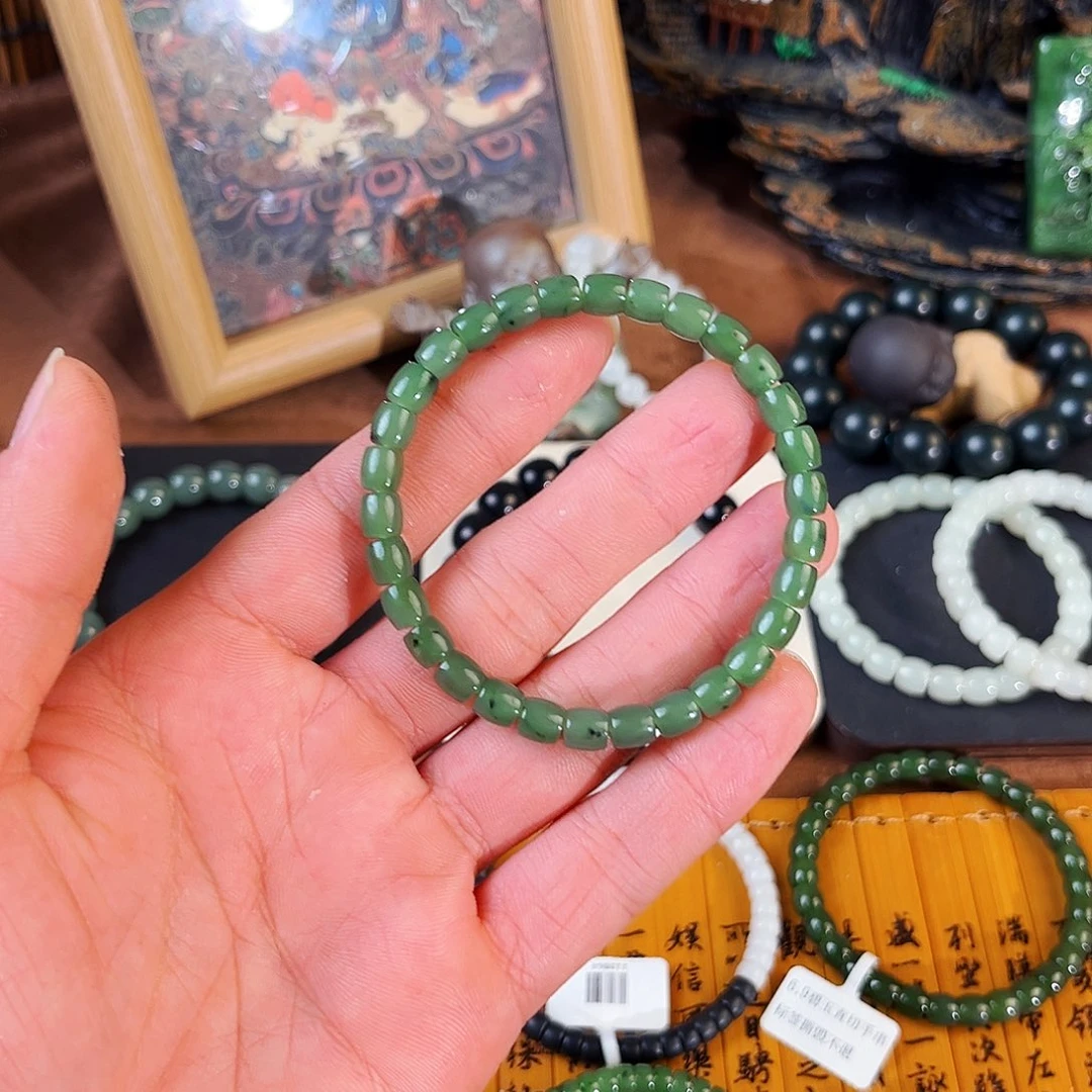 和田玉未镶嵌手链