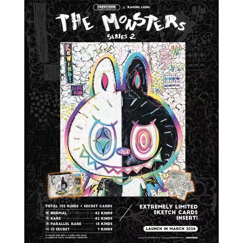 【平拆】THE MONSTERS【Labubu HOW2WORK 龙家升】第二弹卡牌（代拆）