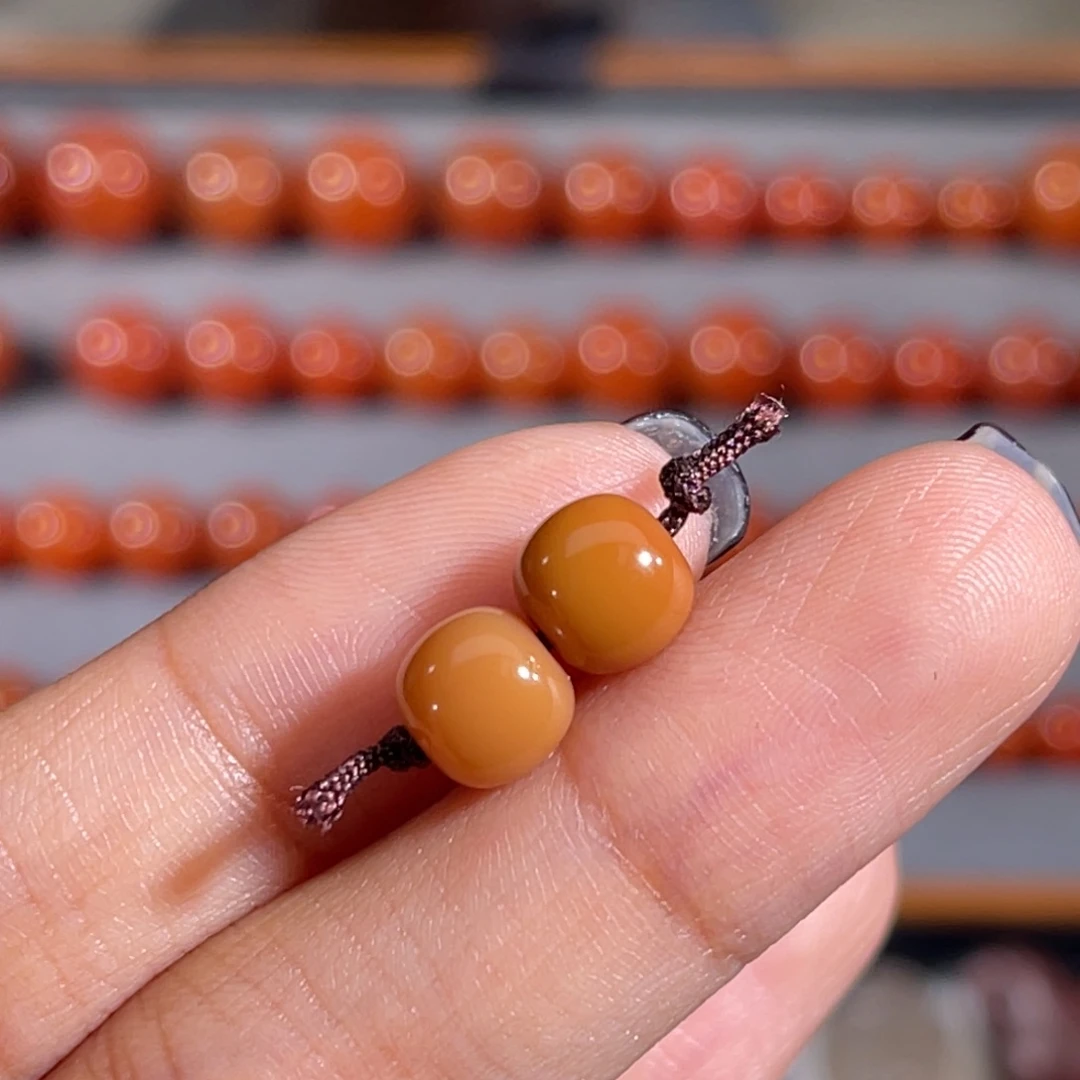 玛瑙/玉髓未镶嵌老型珠 7x6mm 不换退