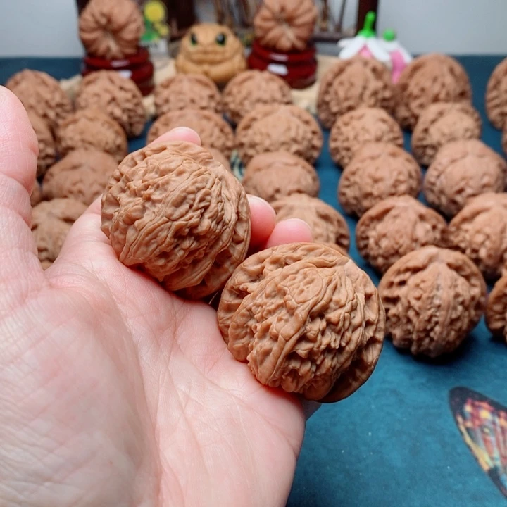 把件文玩核桃白狮子42