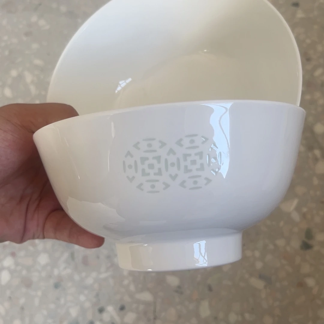 瓷片景德镇高温细白瓷餐具微瑕