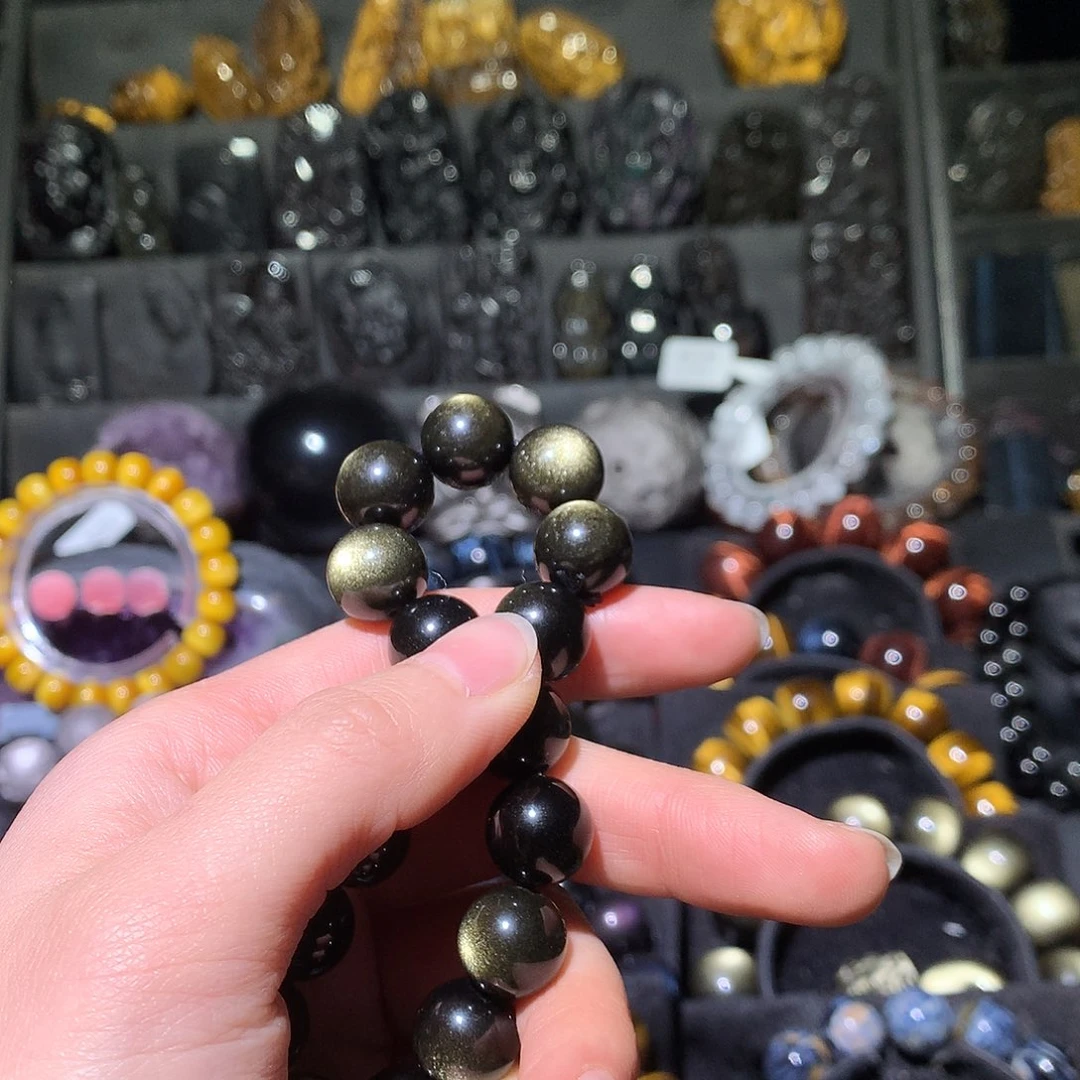 黑曜岩手链未镶嵌墨*