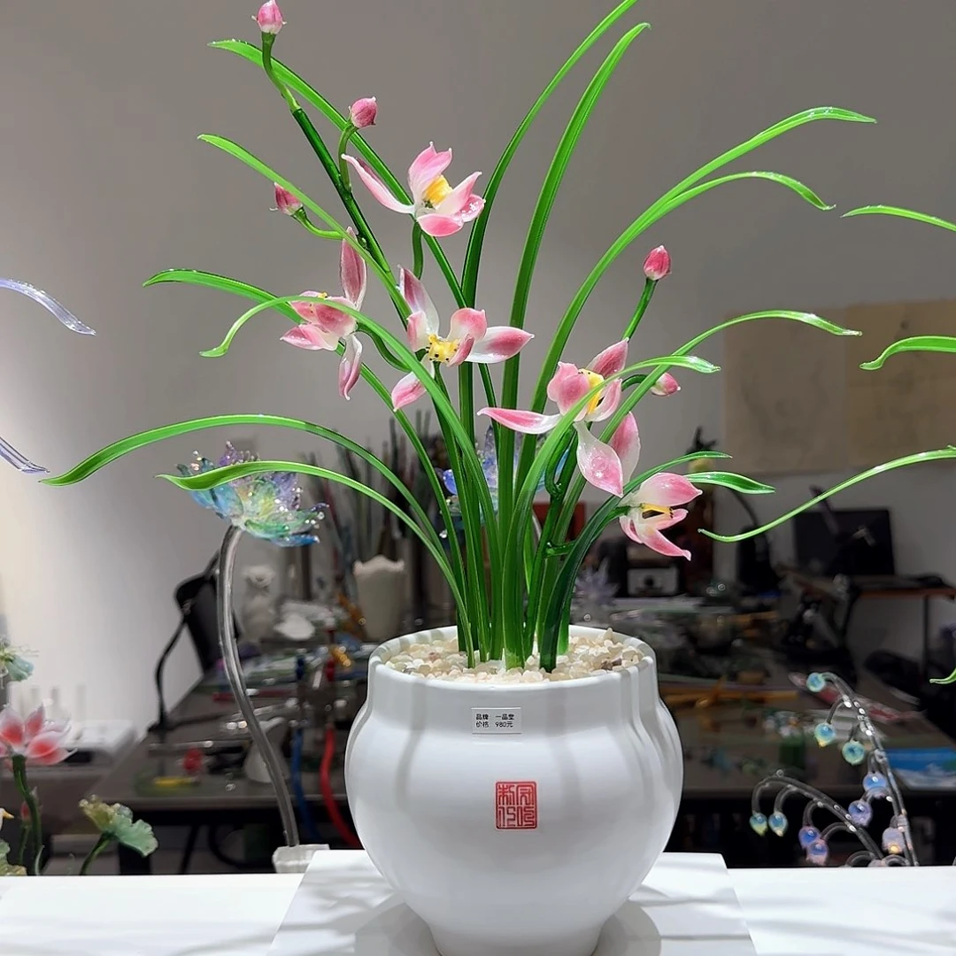 淄博特产非遗手做琉璃花26