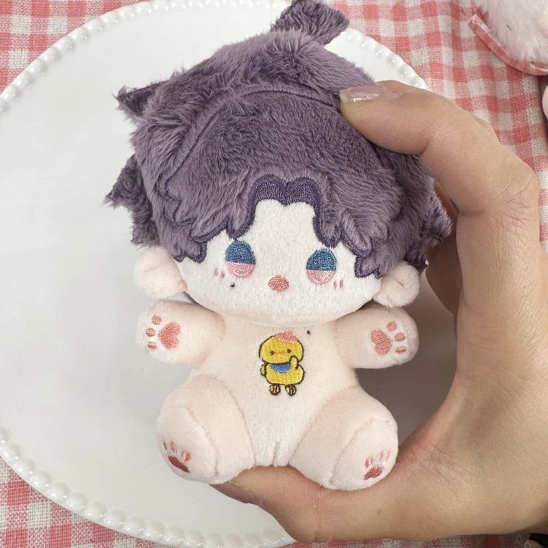 恋与深空坐姿祁煜10厘米坐款小鱼饼可爱挂件玩偶软糖体棉花娃娃