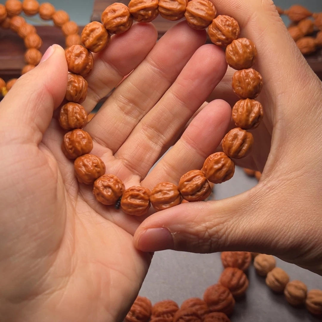 故***屿文玩核桃手串13赤龙