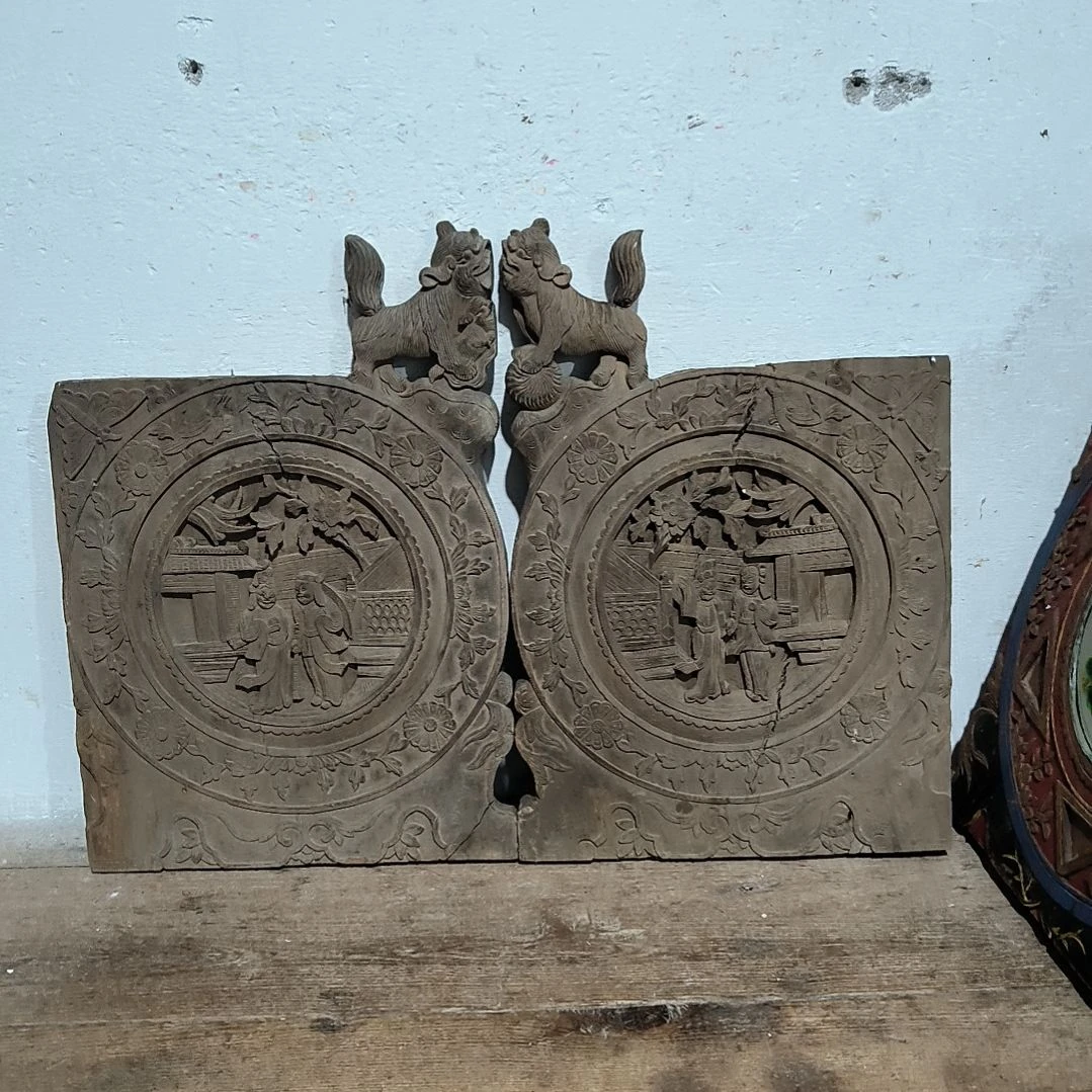 小***满绒质木雕花板，一物一拍