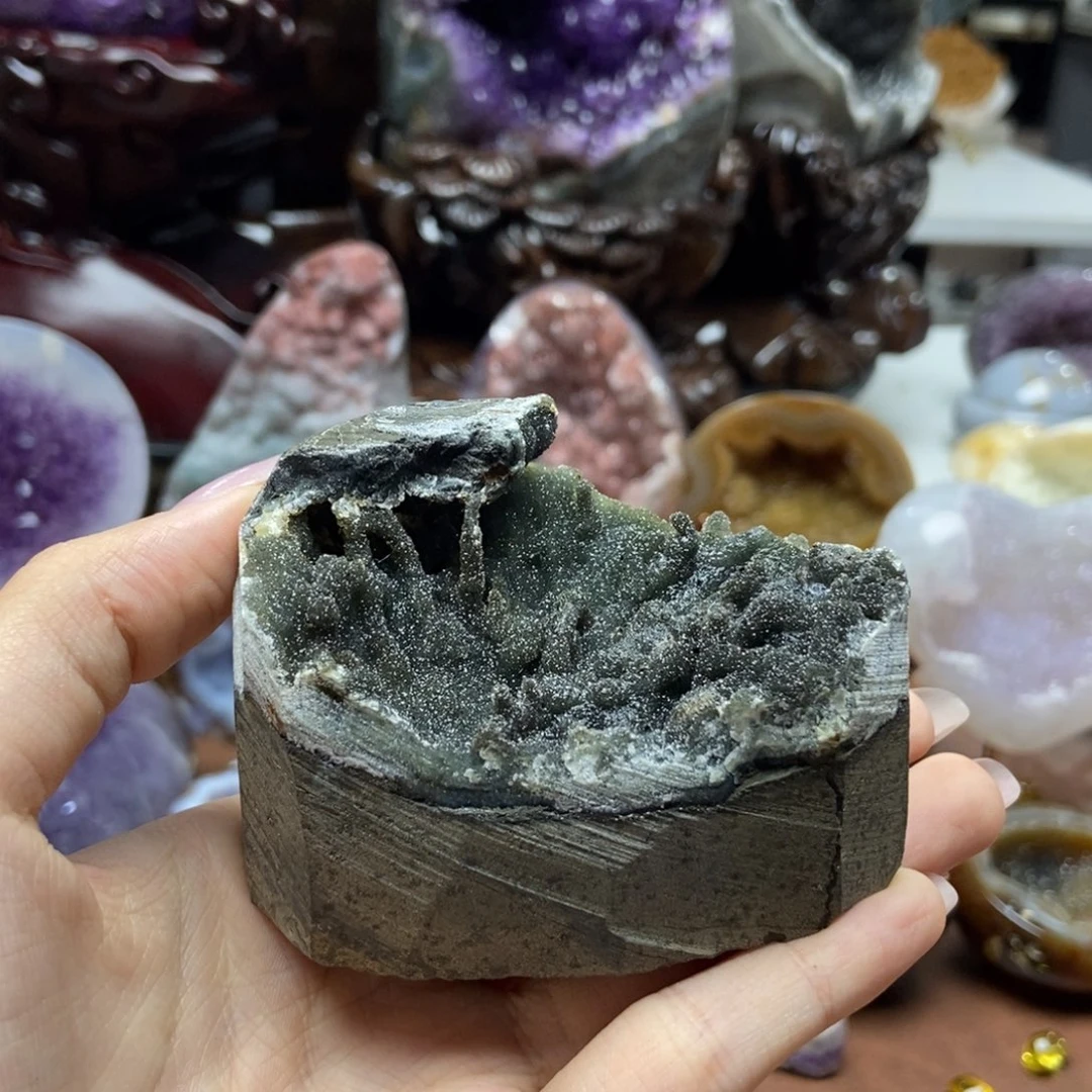 紫晶摆件未镶嵌水晶