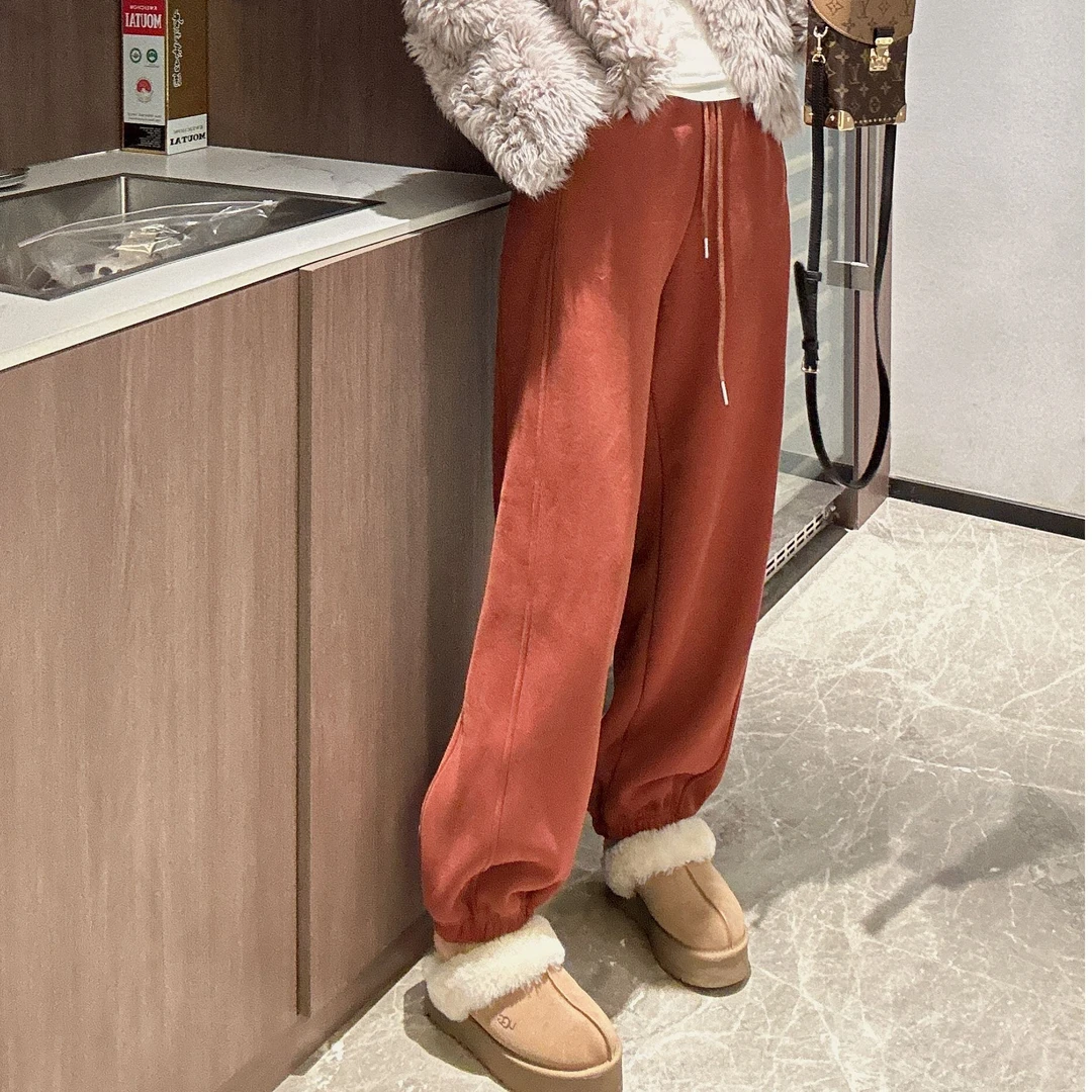 无品牌【大小姐家】欧韩货加绒卫裤510056