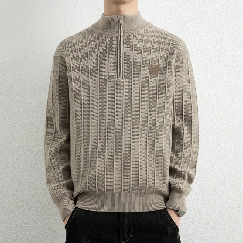 SOHEBENAHT/锡芝班拿男潮牌毛衣时尚加厚保暖线衣百搭秋冬针织衫