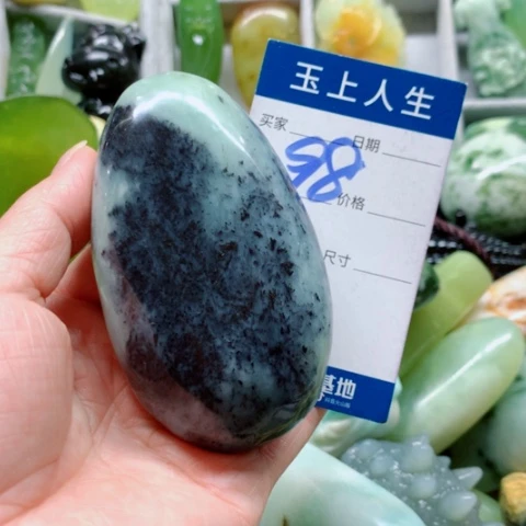 蛇纹石玉未镶嵌手把件用****8
